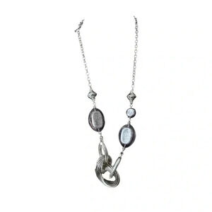 Vintage | Y2K Chunky Art Deco Statement  Necklace